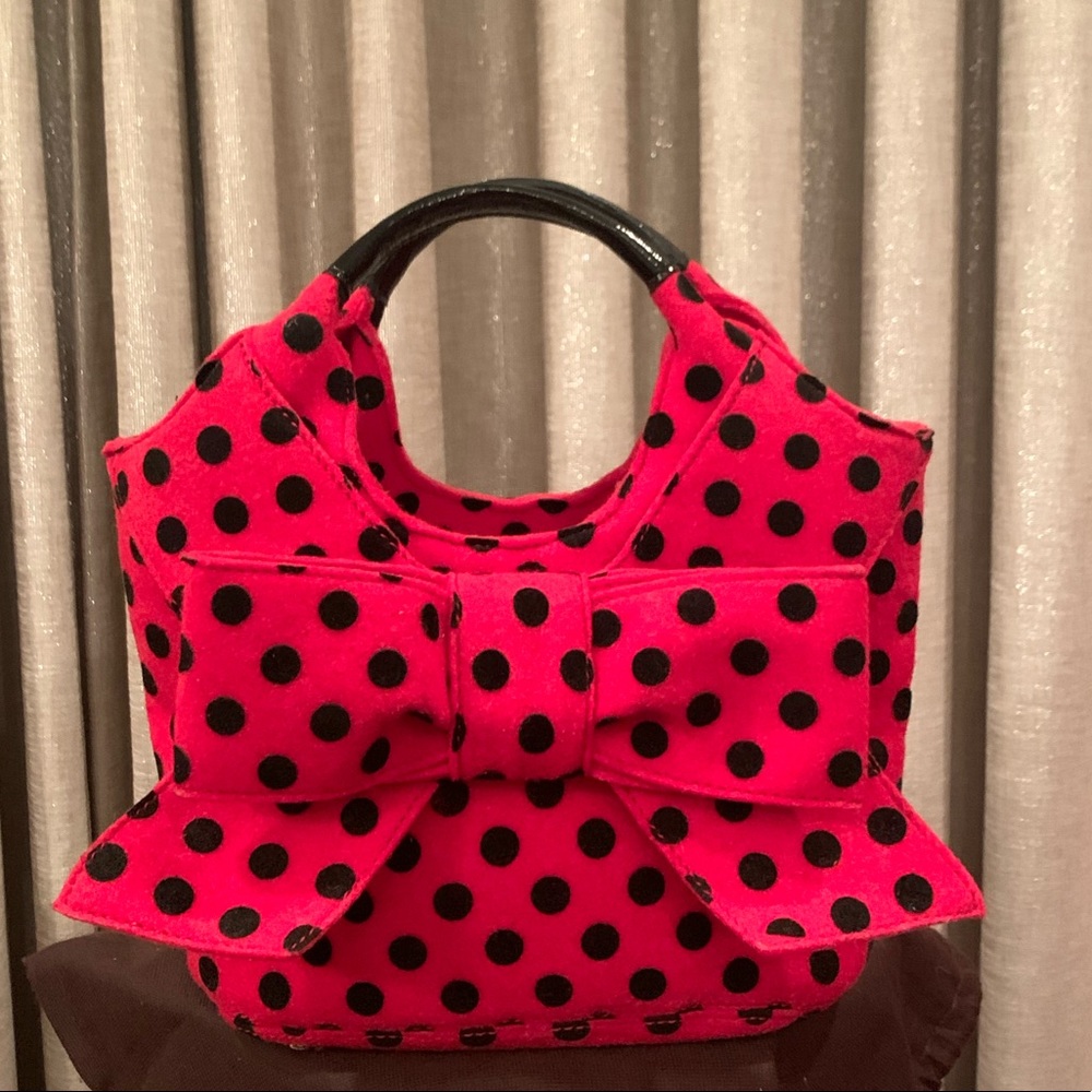 Kate spade New York red and black polka dot purse handbag